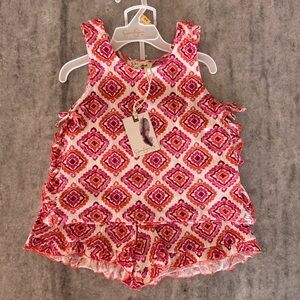 Jessica Simpson Pink and Orange Kids Matching Set Size 6